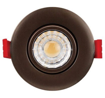 ELCO Lighting ERT31830BZ Elm System 3" Ultra Slim LED Gimbal Lights 600lm - Bronze Finish - Sonic Electric