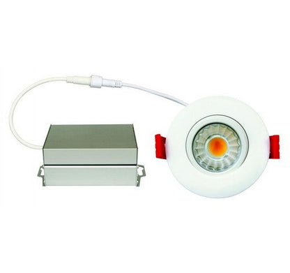 ELCO Lighting ERT31830W Elm System 3" Ultra Slim LED Gimbal Lights, 600lm - White Finish - Sonic Electric