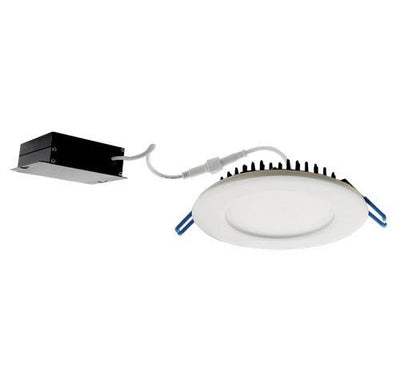 ELCO Lighting ERT41DX30W 12W 4" Commercial Ultra Slim LED High Lumen Round Panel Light 3000K, 750lm - White Finish - Sonic Electric