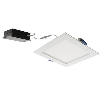 ELCO Lighting ERT66140W 12W 6" Ultra Slim LED Square Panel Light 4000K, 800lm - White Finish - Sonic Electric