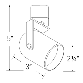 Elco Lighting ET1630WW 120V Line Voltage Arbor Track Fixture - White Finish - Sonic Electric