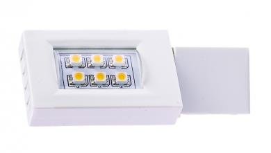 Elco Lighting ET2193W Miniature LED Mini Track Fixtures, 3000K, 120lm - White Finish
