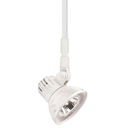 ELCO Lighting ET534 - 36W Electronic Low Voltage Clasp Accent Light with Stem Extension Track Fixture 36" Extension 50W 12V - White Finish - Sonic Electric