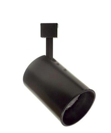 Elco Lighting ET634B 120V Line Voltage Flat Cylinder Track Fixture - Black Finish - Sonic Electric