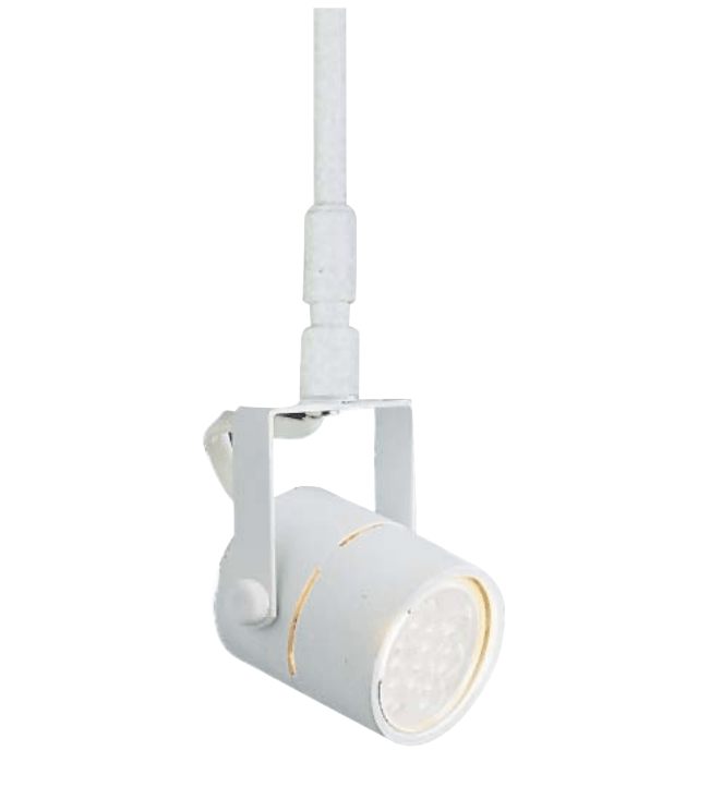 ELCO Lighting ETLD528 - 24W Low Voltage LED Cylinder Track Fixture with 24" Extension, 50W 12V Triac - White Finish - Sonic Electric