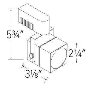 ELCO Lighting ETLD532W Low Voltage LED Hoxton Track Fixture 50W 12V Triac - White Finish - Sonic Electric