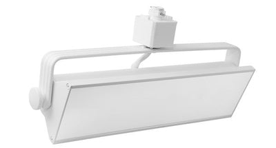 ELCO Lighting ETW4230W LED Pipe Wall Wash Track Fixture 20W, 3000K, 1400lm - White Finish