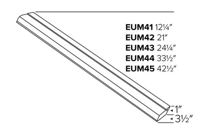ELCO Lighting EUM44W Zinnia LED Undercabinet Lights 33 1/4 Inch 15W 3000K 1350lm 120V - White Finish - Sonic Electric