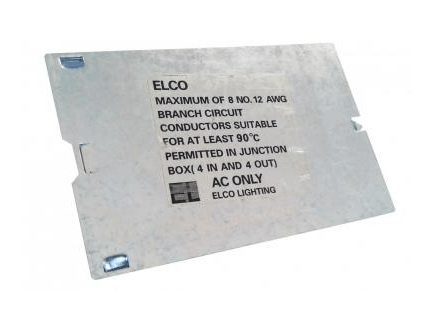 Elco Lighting JBOXCV J - Box Cover for Housings, Accessories for Recessed Fixtures - Sonic Electric