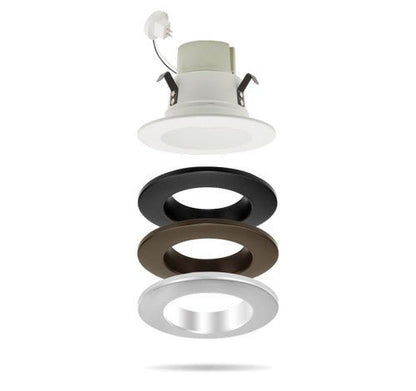 ELCO Lighting RMLD4B 4" Cover Plate Color Trims - Black Finish - Sonic Electric