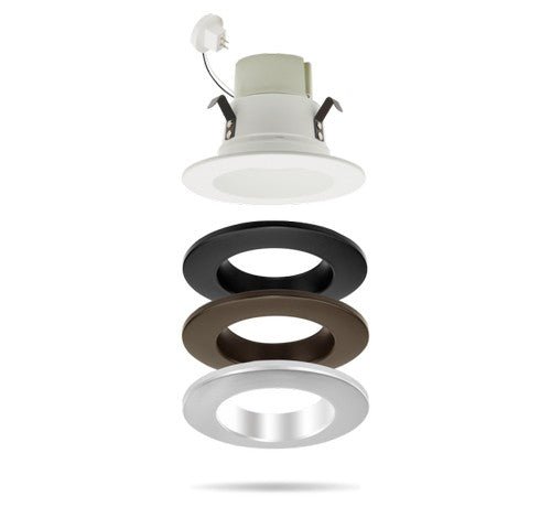 ELCO Lighting RMLD4B 4" Cover Plate Color Trims - Black Finish - Sonic Electric