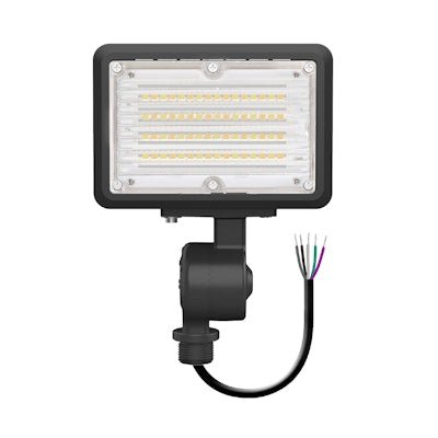 Envision LED - FL - 15W - TRI - BL - KNYK - PC, 120 - 277V, Mini Area Floodlights XS - Line - Black - Sonic Electric