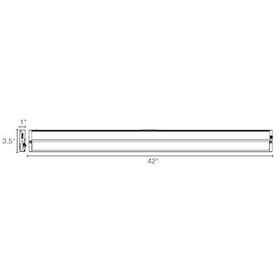 Envision LED - UC - 42I - 18W - 5CCT - USB - WH - UNV - 18W - 27K, 120 - 277V, 42" Undercabinet Bar w/ USB/USB - C - White - Sonic Electric