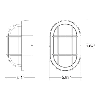 Envision LED - WPBH - 3P20 - TRI - WH - PC, 120/277V, Bulk - Line Wall Pack - White - Sonic Electric