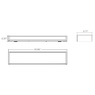 Envision LED - WRP - PRM - 2FT - 20W - 6CCT - UNV - 20W - 27K, 120/277V, 2 FT Prismatic Wrap - White - Sonic Electric