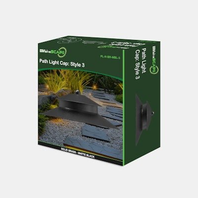 Envision PL - H - BR - MBL - 3 Path Light Cap: Style 3 - Matte Black - Sonic Electric