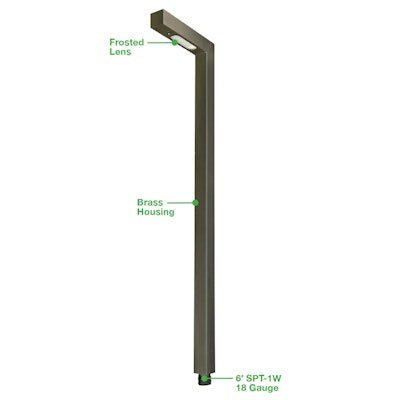 Envision PL - L - 22 - BR - ORB - 12V Path Light L - Shape Style 22" Height - Oil Rubbed Bronze - Sonic Electric