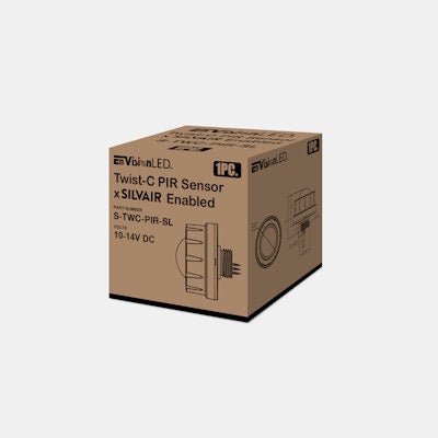 Envision S - TWC - PIR - SL Twist - C PIR Sensor x SILVAIR Enabled - Bluetooth - 360 Deg Detection - White - Sonic Electric