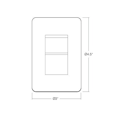 Envision S - WM - PIR - CUNV - SL Wall Mounted Sensor x SILVAIR Enabled - White - Sonic Electric