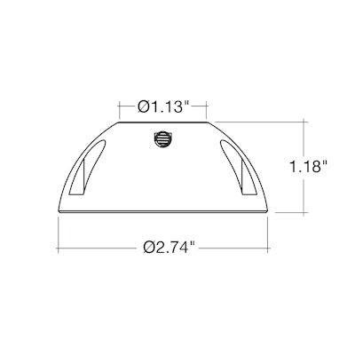 Envision SM - 1/2 - BR - ORB Brass 1/2" Surface Mount - Oil Rubbed Bronze - Sonic Electric