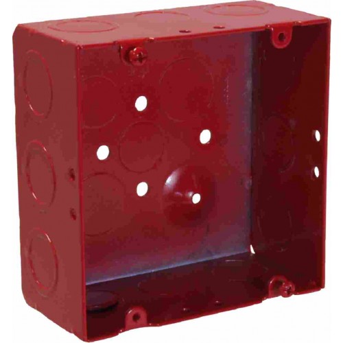 Orbit FA-5SDB-MKO Fire Alarm 5 Square Box 2-1/8" Deep - Red
