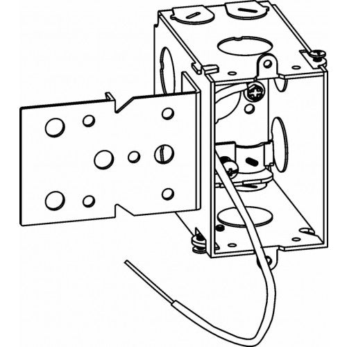 Orbit GDB-1-NM-B 1-Gang Gangable NM Switch Box 3-1/2" Deep With B Bracket