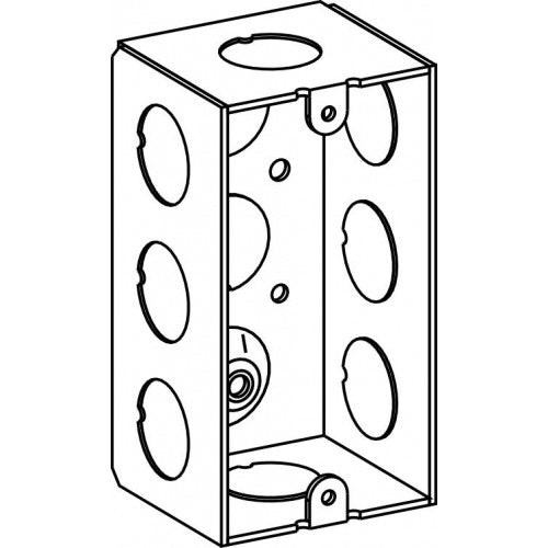 Orbit HB-1-50 1-Gang Handy Box 1-7/8" Deep 1/2" KO - Galvanized
