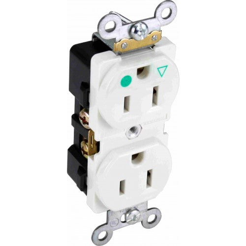 Orbit IGR15-I 15A I/G Industrial Duplex Receptacles - Ivory