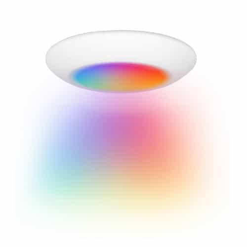 Envision LED-CDSK-6-15W-RGB+W-WH 6" Cusp Disk Surface Mounts (RGB + CW Wifi Control) - White