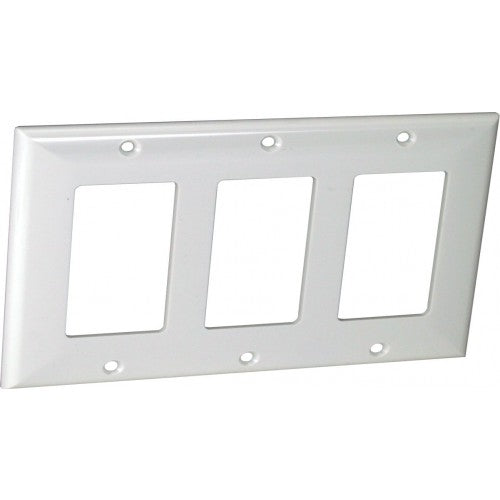 Orbit OP263-W 3-Gang Wall Plate Decorative/GFCI - White