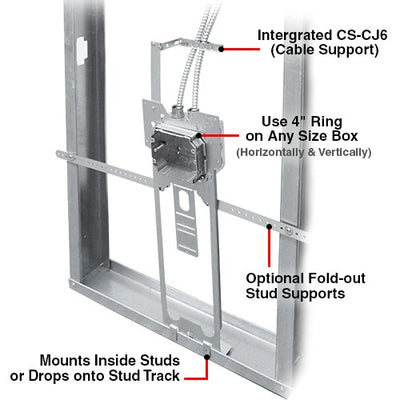 Orbit KB-18 Kick Bracket 18" Height, 1-Box Position