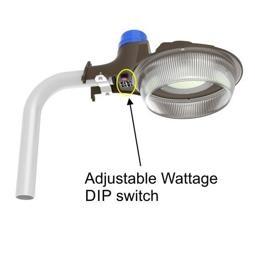 Orbit LAL1-50W-P-CW New LED Area Light 20W~50W Adjustable 120~277V 5K With Photocell - Bronze