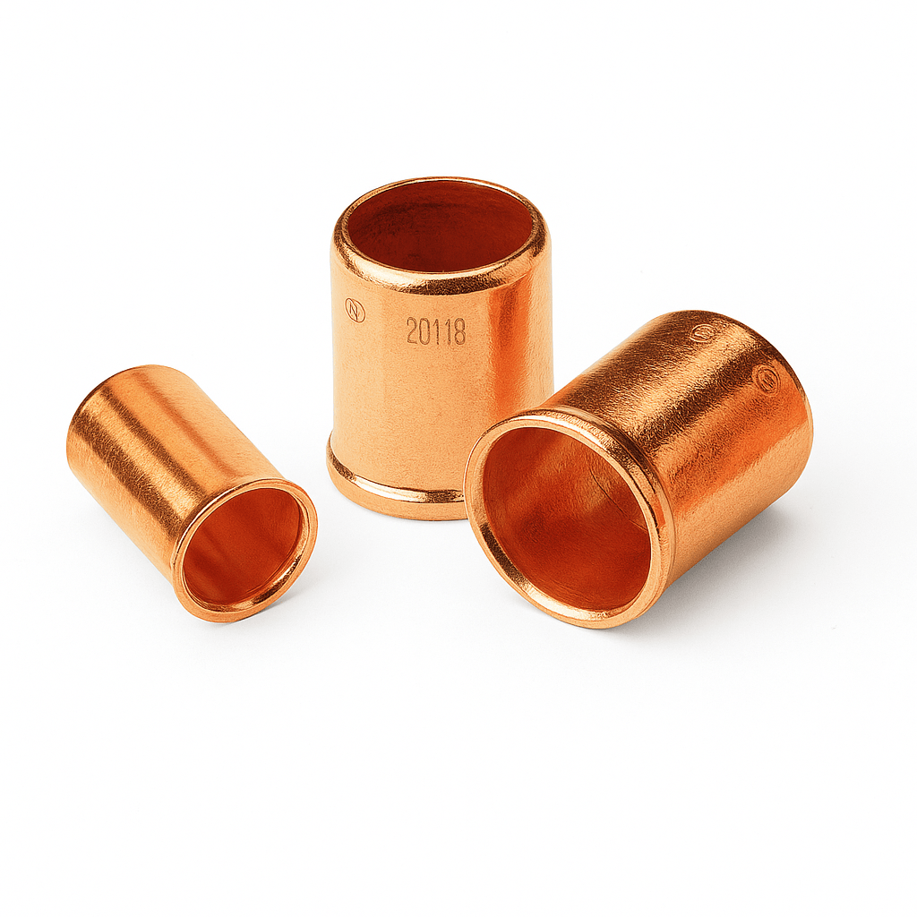 Large Copper Crimp Sleeve Wire Connectors - 300V Max, 18 - 8 Gauge, ETL Rated - Sonic Electric