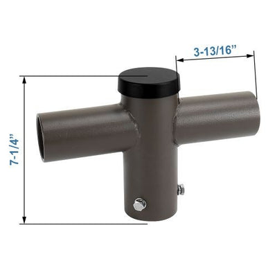 Orbit RTA180HZ2 2-3/8" O.D. Horizontalontal 180 Degree Round Tenon Adapter, 2 HeadsBronze