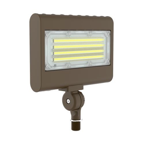Orbit LFL7-50W-CW-KN Slim LED Flood Light With Knuckle 50W 120~277V 5000K - Bronze