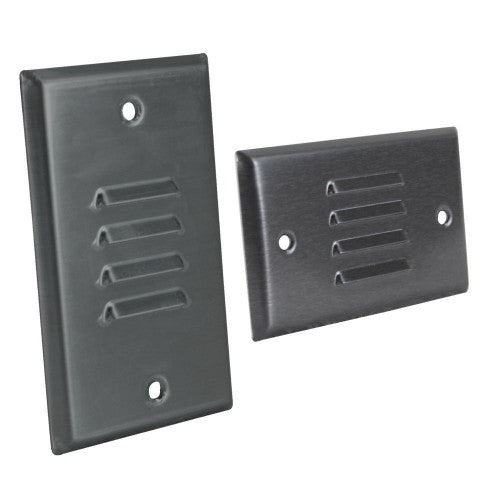 Orbit LISL-C-BK LED Indoor Step Light Wallplate For LISL, Vertical & Horizontal - Black