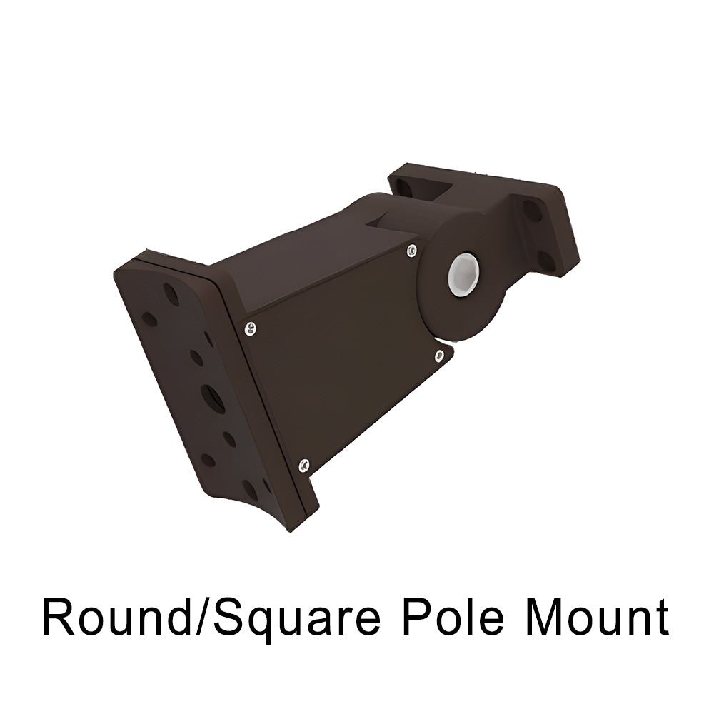 Malibu Adjustable Round/Square Pole Mount for PowerFlow™ Shoebox Area Light - Sonic Electric