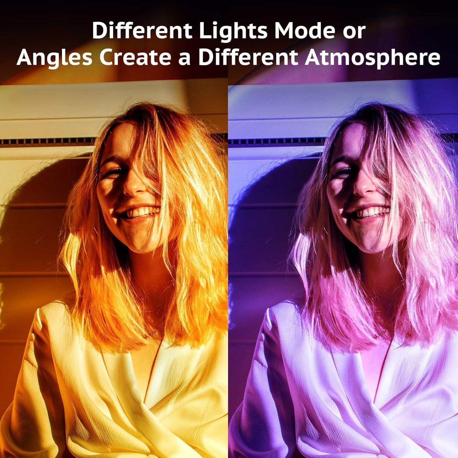 Malibu App - Controlled LED Sunset Projector Lamp – 21 Color Changing Mood Light, 180° Adjustable for Bedroom, Photography & Decor - Sonic Electric