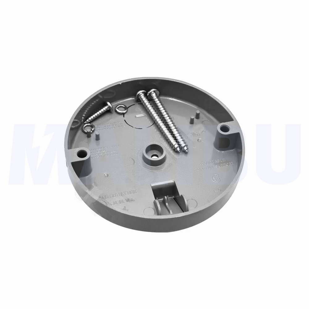 Malibu MapleBox™ P4PB Non - Metallic Pancake Ceiling Fan Box with Mounting Screws, 8 Cubic - Sonic Electric