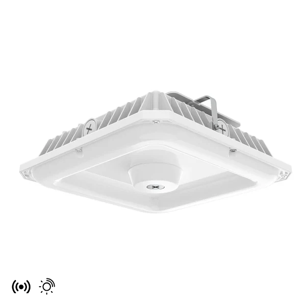 Malibu PowerArc™ 100W Sensor Ready Selectable Wattage and Color CCT LED Garage/Canopy Light - Bronze/White Finish (5 - pack) - Sonic Electric