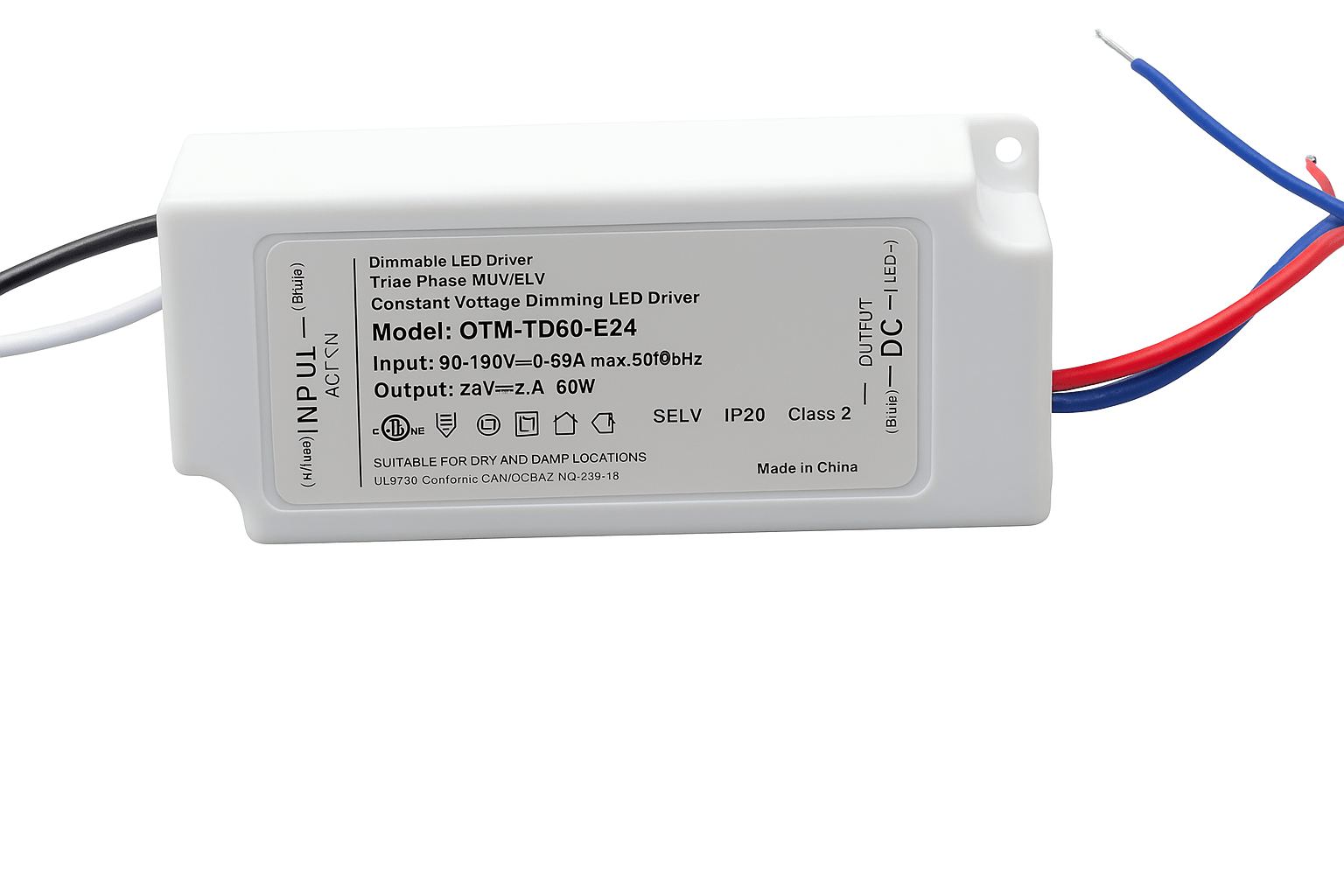 Malibu Stardust™ MT - 60W - 24V 24V 60W TRIAC Dimmable LED Driver - Sonic Electric