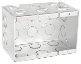 Masonry Box with CKO – 3 - 1/2" Depth, 16 GA Steel, UL Listed - Sonic Electric