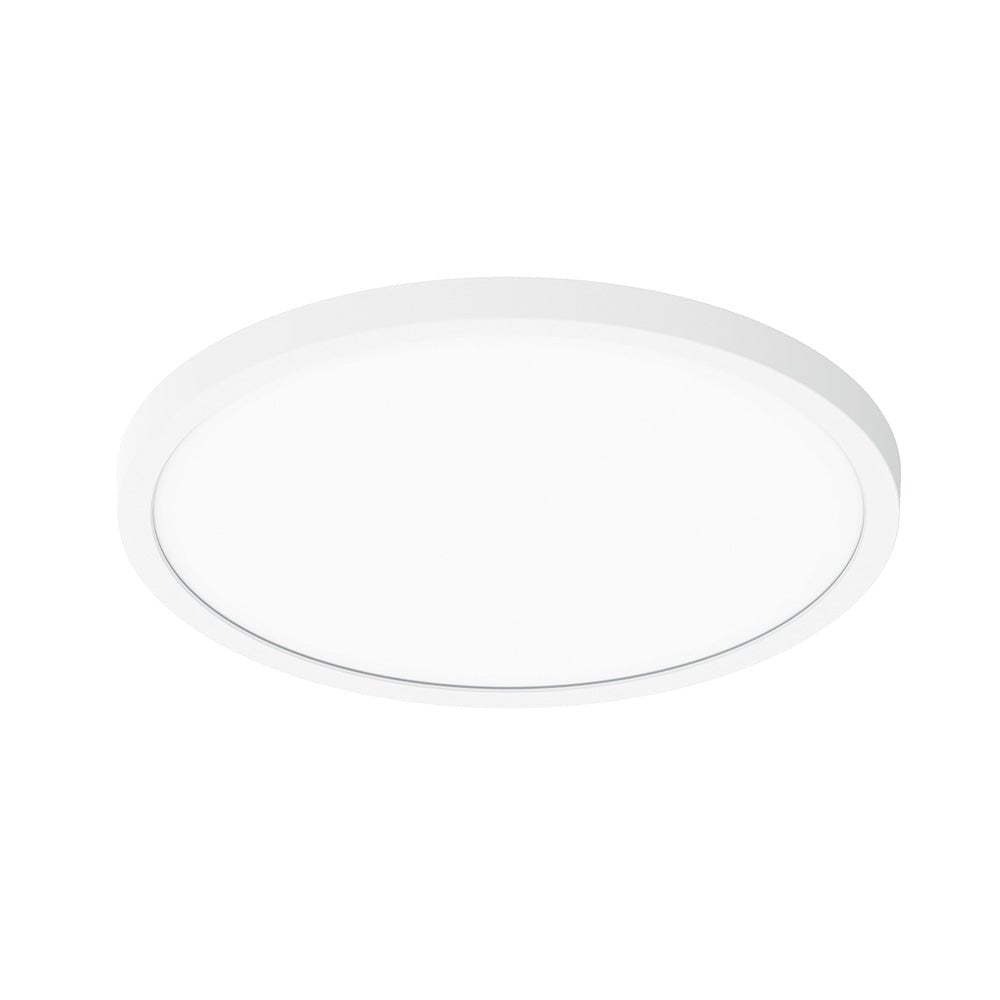 Nora Lighting NELO - 12RTWMPW 12" ELO LED Surface Mount Luminaire with Selectable CCT, 1750lm / 24W, Matte Powder White Finish - Sonic Electric