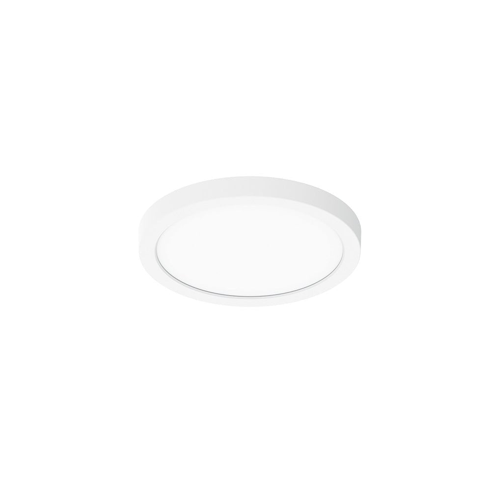 Nora Lighting NELO - 6RTWMPW 6" ELO LED Surface Mount Luminaire with Selectable CCT, 1050lm / 15W, Matte Powder White Finish - Sonic Electric