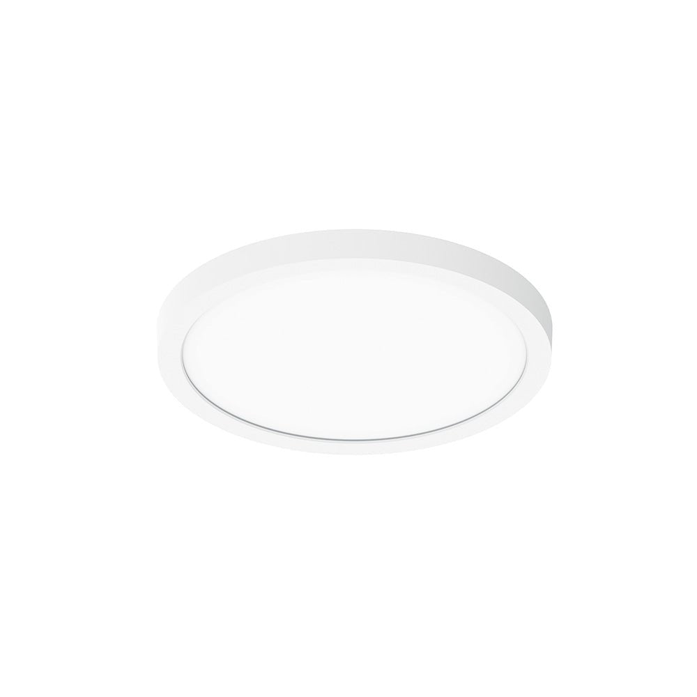 Nora Lighting NELO - 8RTWMPW 8" ELO LED Surface Mount Luminaire with Selectable CCT, 1400lm / 18W, Matte Powder White Finish - Sonic Electric