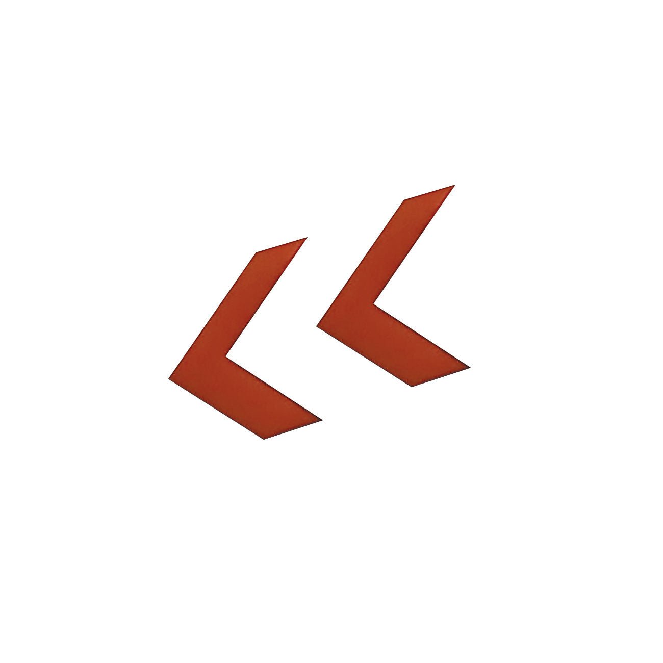 Nora Lighting NEXC - R Replacement Chevron for Edge - lit Exit Sign, Red, Set of 2 - Sonic Electric