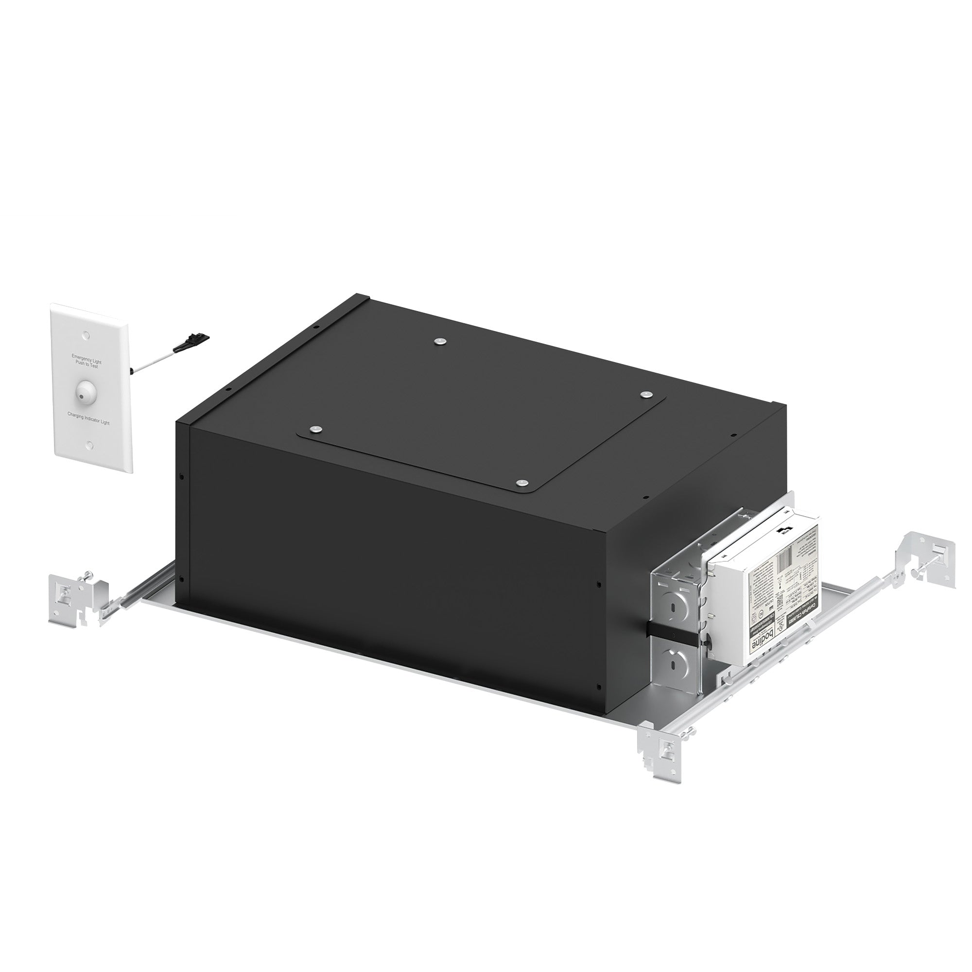 Nora Lighting NHIOICDCP - 4PS25LE4/EM2 4" Iolite PLUS LED Dedicated Chicago Plenum New Construction Housing w/ EM Driver, 28W, 120V - 277V input; Triac / ELV / 0 - 10V dimming - Sonic Electric