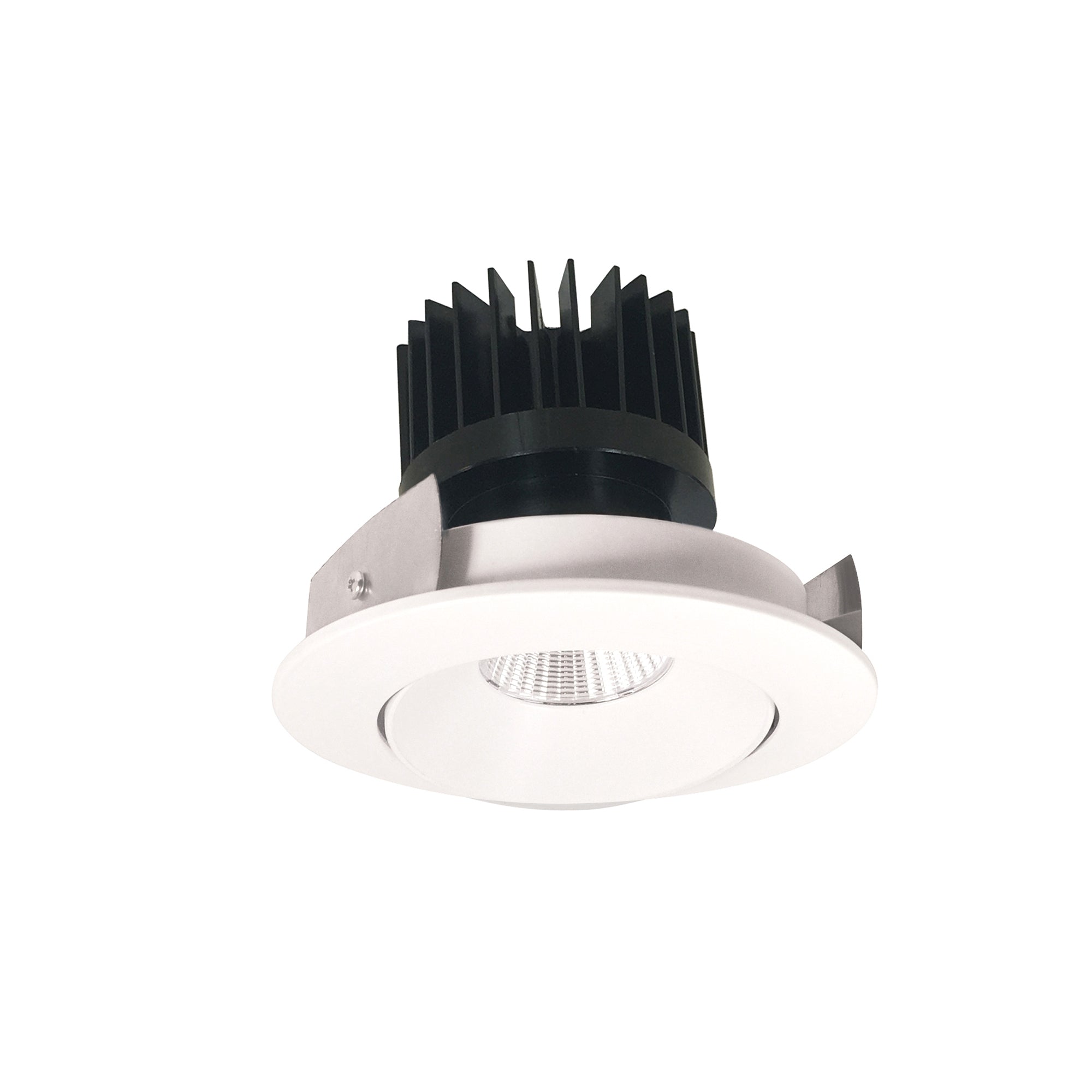 Nora Lighting NIO - 4RCCDXMPW/HL 4" Iolite LED Round Adjustable Cone Reflector, 1500lm/2000lm/2500lm (varies by housing), Comfort Dim, Matte Powder White Reflector / Matte Powder White Flange - Sonic Electric