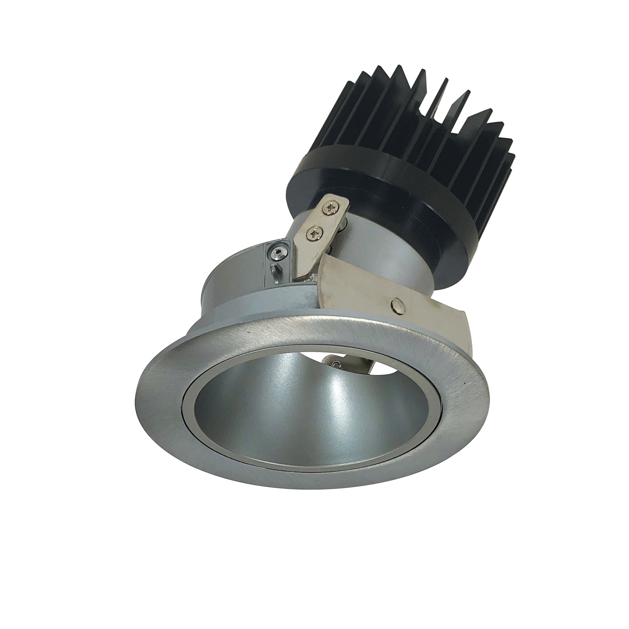 Nora Lighting NIO - 4RDCDXNN/HL 4" Iolite LED Round Adjustable Deep Reflector, 1500lm/2000lm (varies by housing), Comfort Dim, Natural Metal Reflector / Natural Metal Flange - Sonic Electric