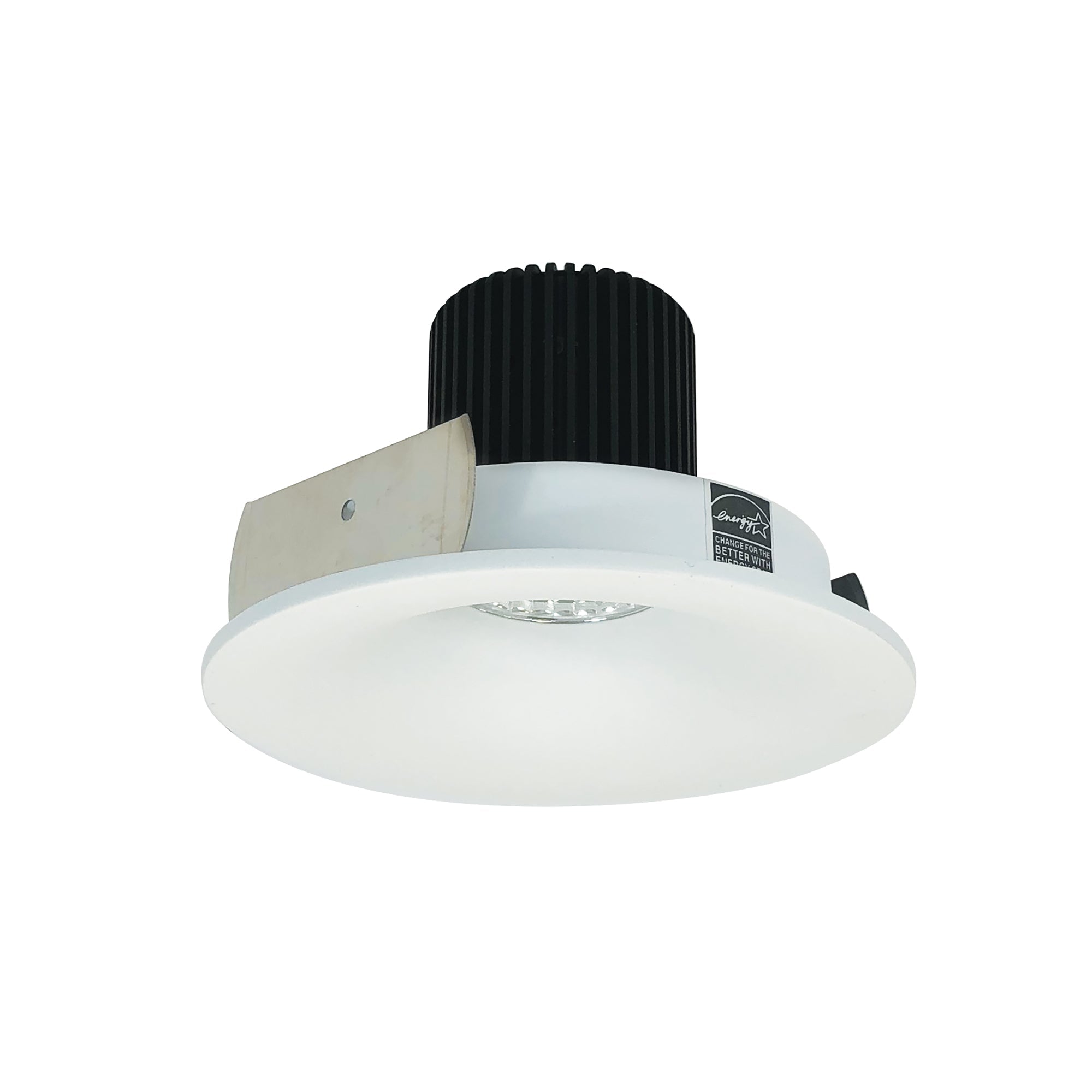 Nora Lighting NIO - 4RNB40XMPW/10 4" Iolite LED Round Bullnose, 1000lm / 14W, 4000K - Matte Powder White - Sonic Electric